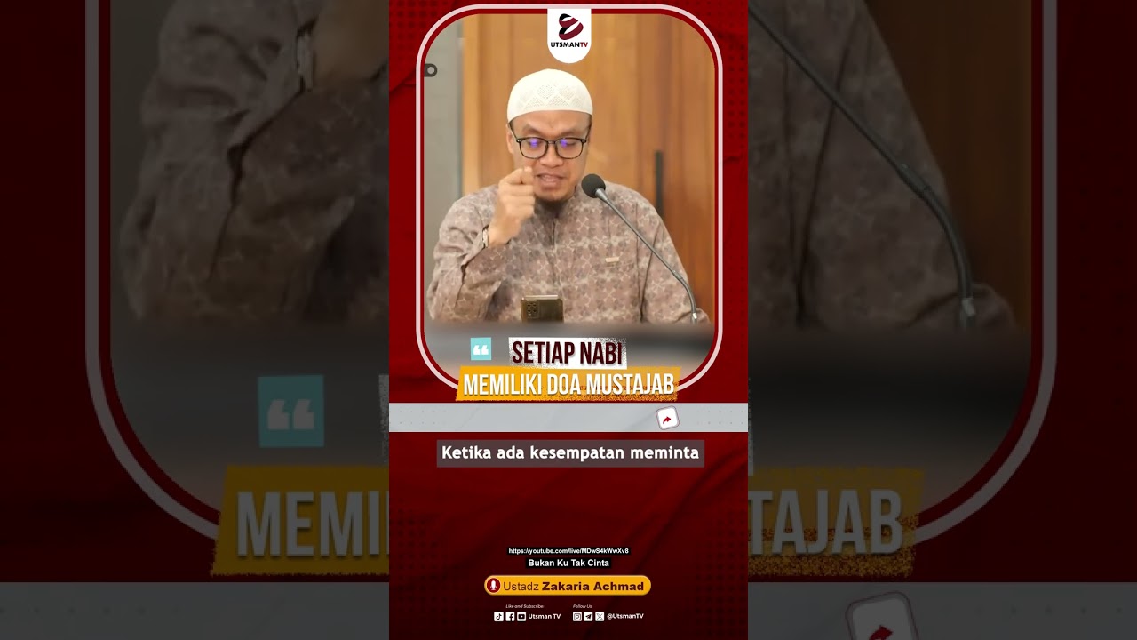 Setiap Nabi Memiliki Doa Mustajab - Ustadz Zakaria Achmad cover art