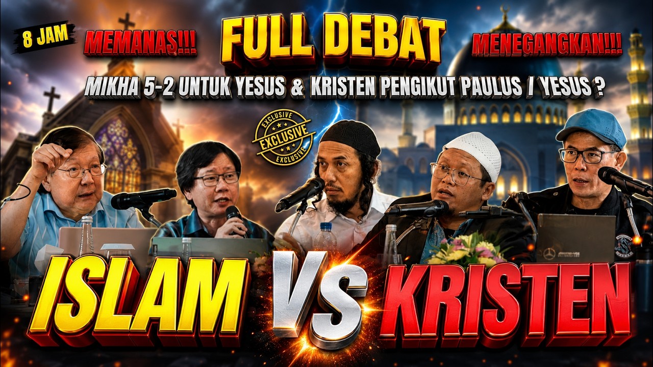 FULL 8 JAM DEBAT !! ISLAM - KRISTEN - YUDAIS | KRISTEN PENGIKUT PAULUS? | MIKHA 5-2 cover art