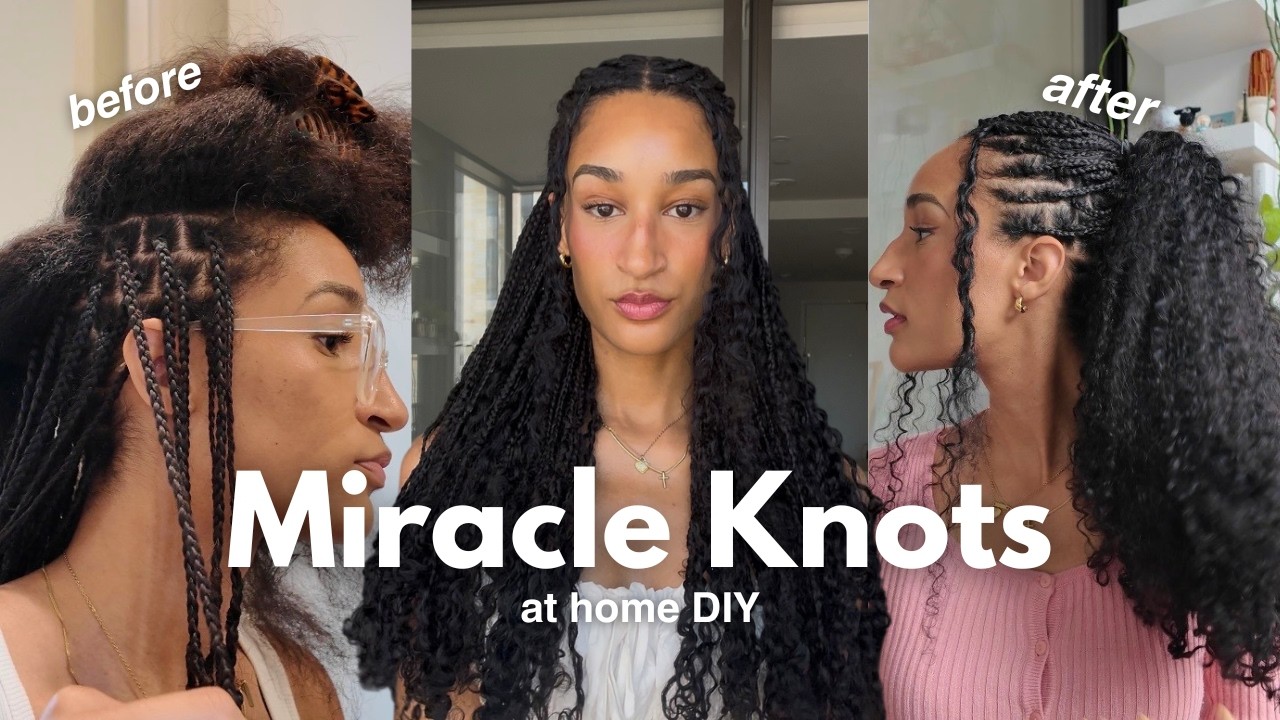 BEGINNER FRIENDLY Miracle Knots Tutorial at Home ✨ No Breakage Method (FT HOTBRAIDS Hair) cover art