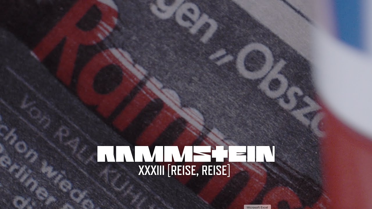 Rammstein XXXIII (Reise, Reise) cover art