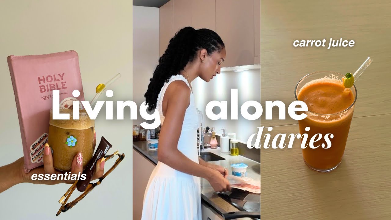 Living Alone Diaries | Life with Jesus 🤍 Slow Saturday, cleaning, a rough week, juicing & more cover art