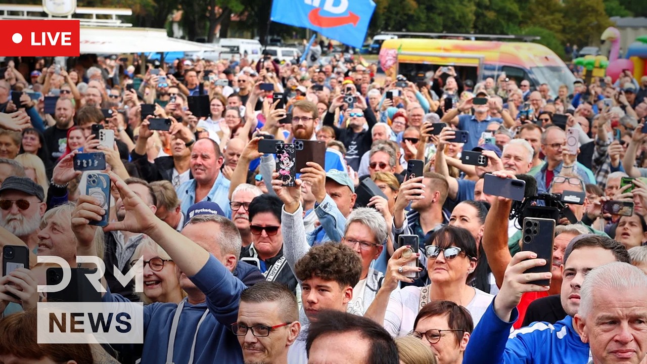 LIVE: AfD Members React to Saxony-Anhalt Election Exit Polls in Magdeburg | AC1N cover art