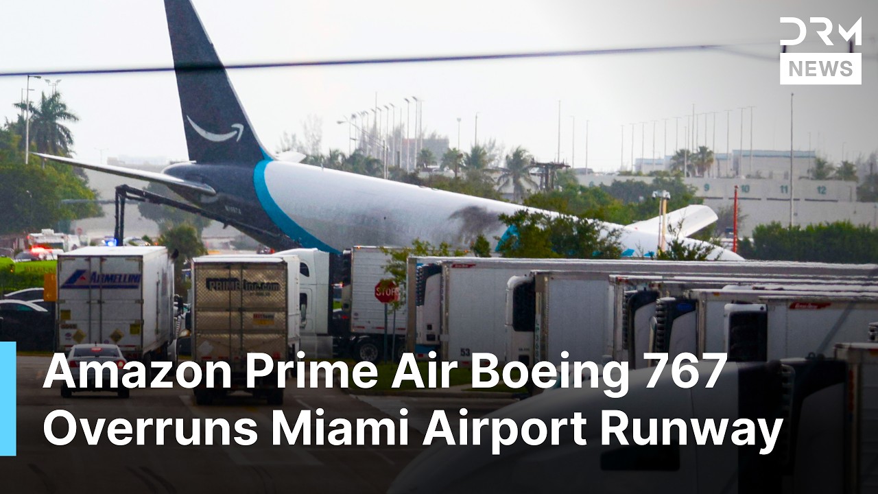 BREAKING NEWS: Amazon Prime Air Boeing 767 Overruns Runway at Miami Airport | AP1N cover art