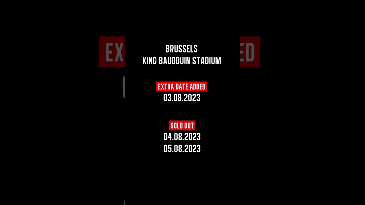 Rammstein - Europe Stadium Tour 2023 - New Brussels Date added! cover art