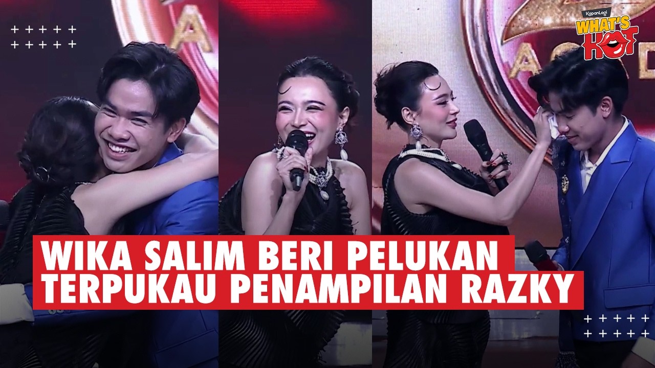 Terpukau Pesona Razky, Wika Salim Langsung Peluk dan Lap Keringatnya di Atas Panggung #da8 cover art
