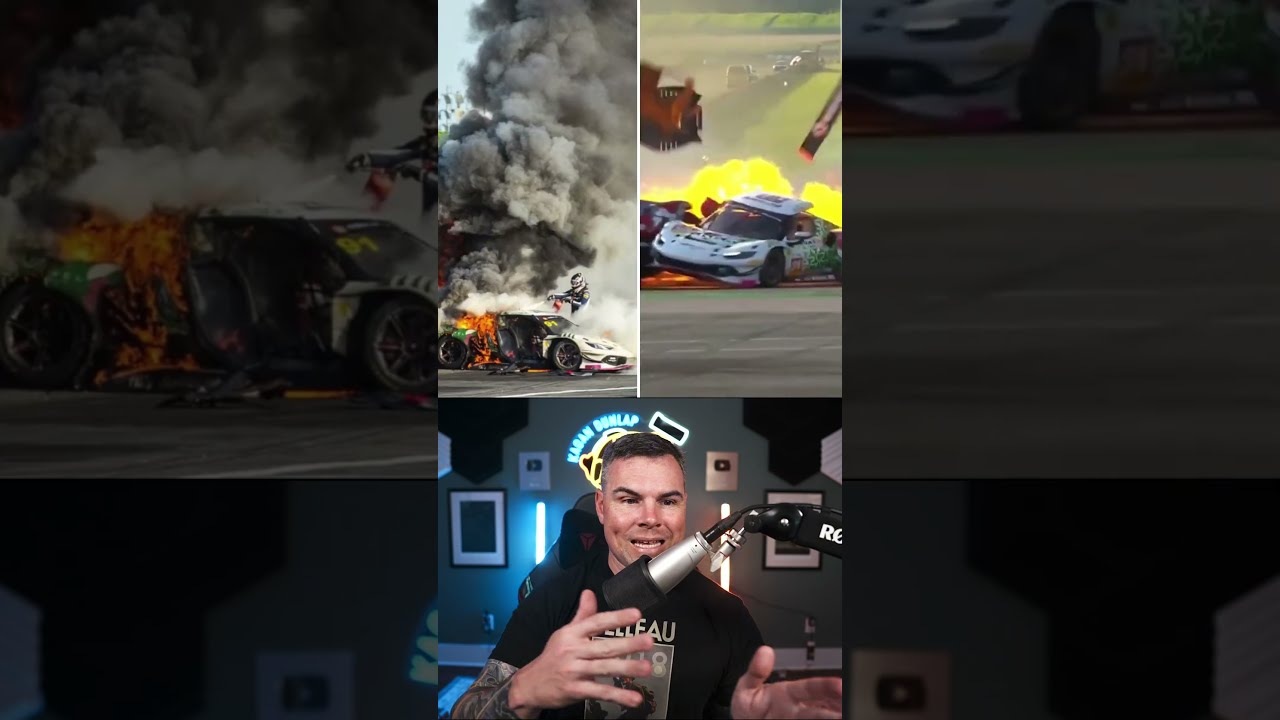 Dutch driver Loek Hartog Saved British driver Ollie Millroy's Life Pulling Him Out Of His Firey Car cover art