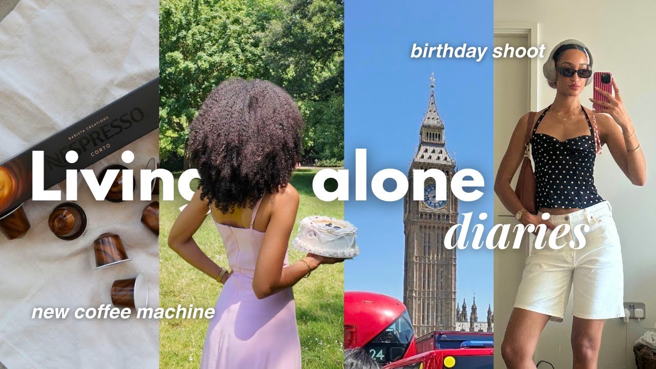 Living Alone Diaries| Summer in London, church, getting a Nespresso, shopping, birthday shoot & more cover art