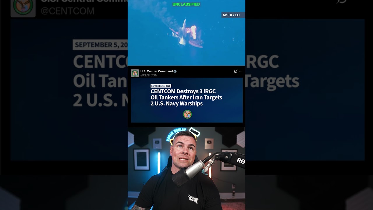CENTCOM Destroys 3 IRGC Oil Tankers After Iran Targets 2 U.S. Navy Warships cover art