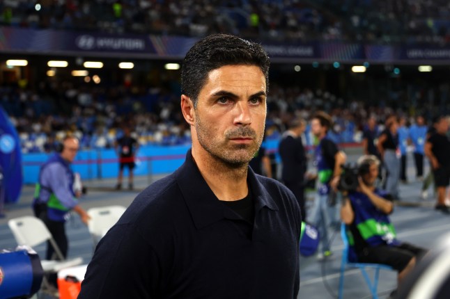 Mikel Arteta 'rages' at three Arsenal players during Champions League win over Napoli