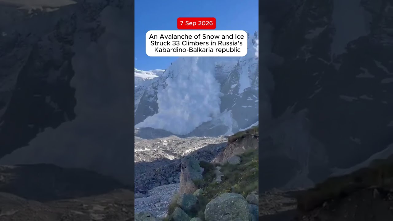 An Avalanche of Snow and Ice Struck 33 Climbers in Russia's Kabardino-Balkaria republic. cover art
