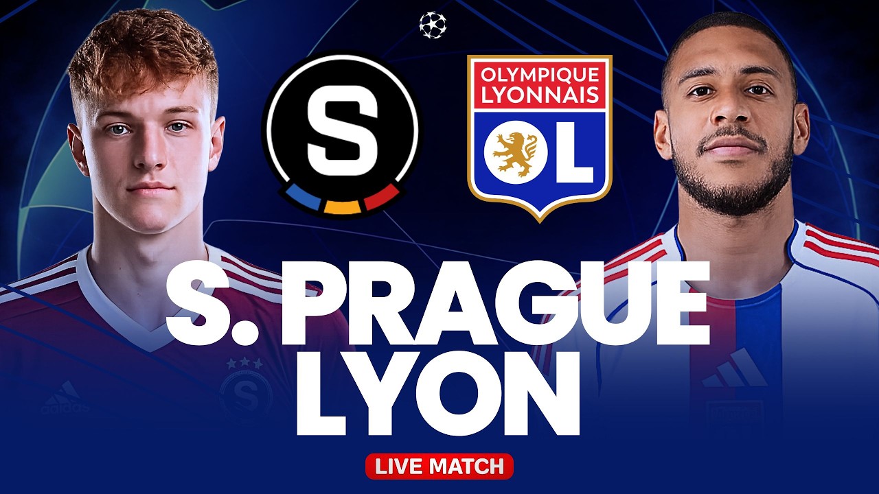 🔴 SPARTA PRAGUE - LYON LIVE / Barrage Ligue des Champions / (direct) 🔥 cover art