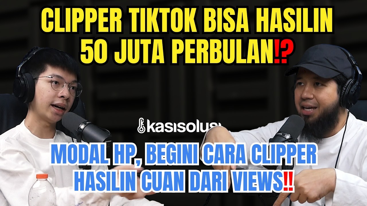 Dapet 50 Juta Sebulan Cuma dari Potong Video⁉️ Bongkar Cara Clipper TikTok Ubah Views Jadi Cuan cover art