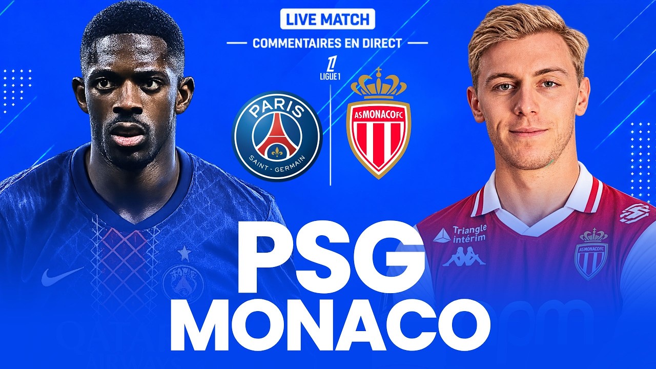 🔴 PSG - MONACO LIVE / LIGUE 1 / LE PSG VA-T-IL PRENDRE LE DESSUS ? (direct) + MULTIPLEX LIGUE 2 🔥 cover art