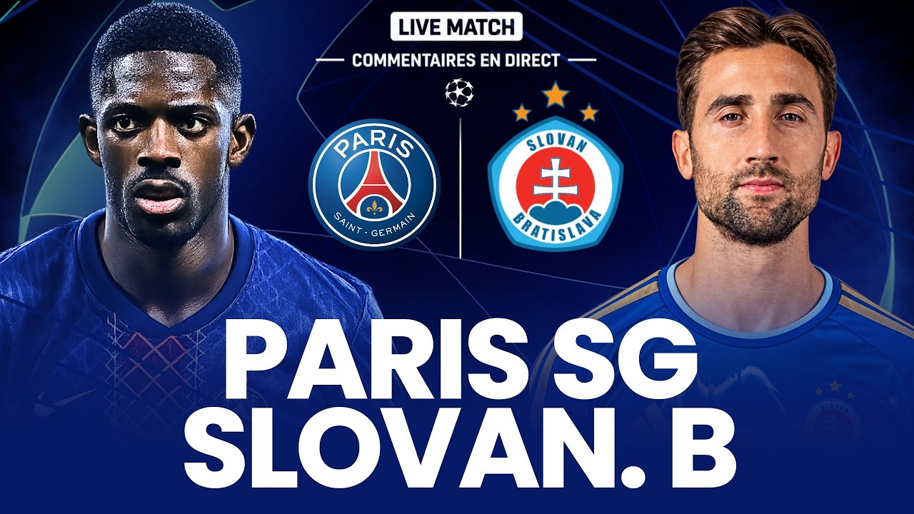 🔴 PSG 6-1 SLOVAN BRATISLAVA LIVE / LIGUE DES CHAMPIONS / PARIS DOIT ASSURER ! (direct) 🔥 cover art
