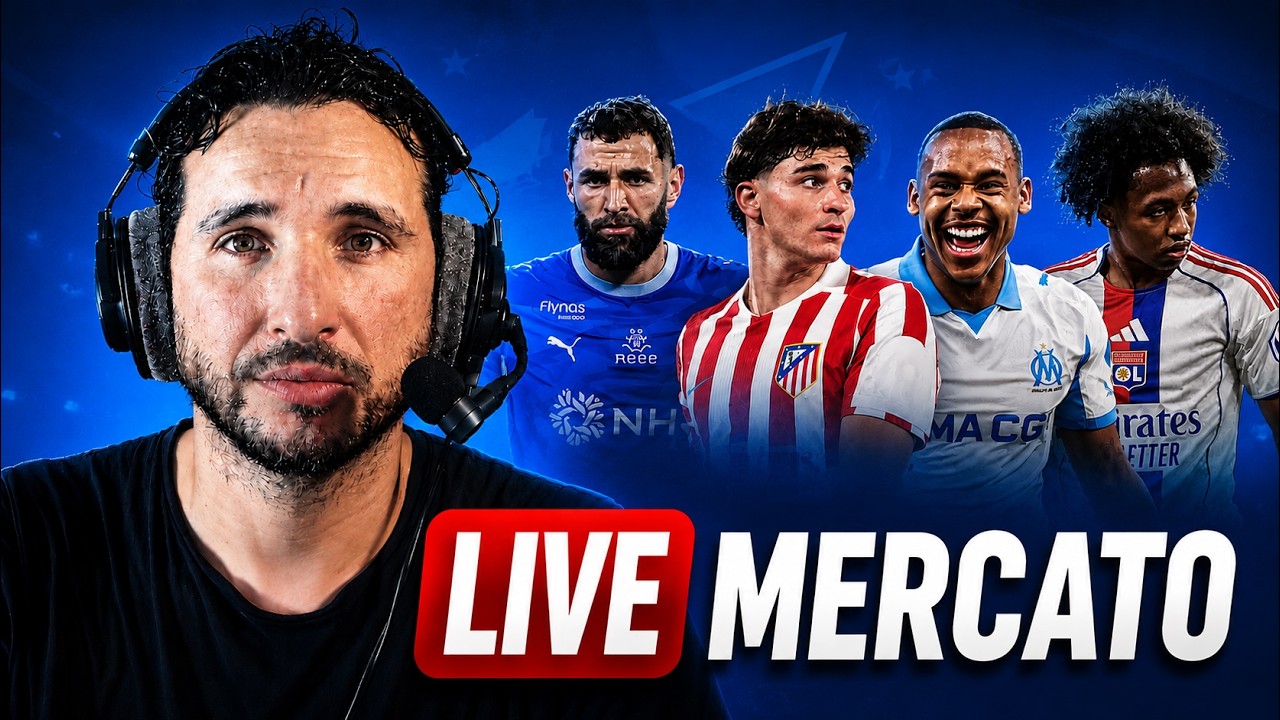 🚨 MERCATO EN DIRECT : PSG, LYON, OM... MERCATO EN FOLIE ! cover art