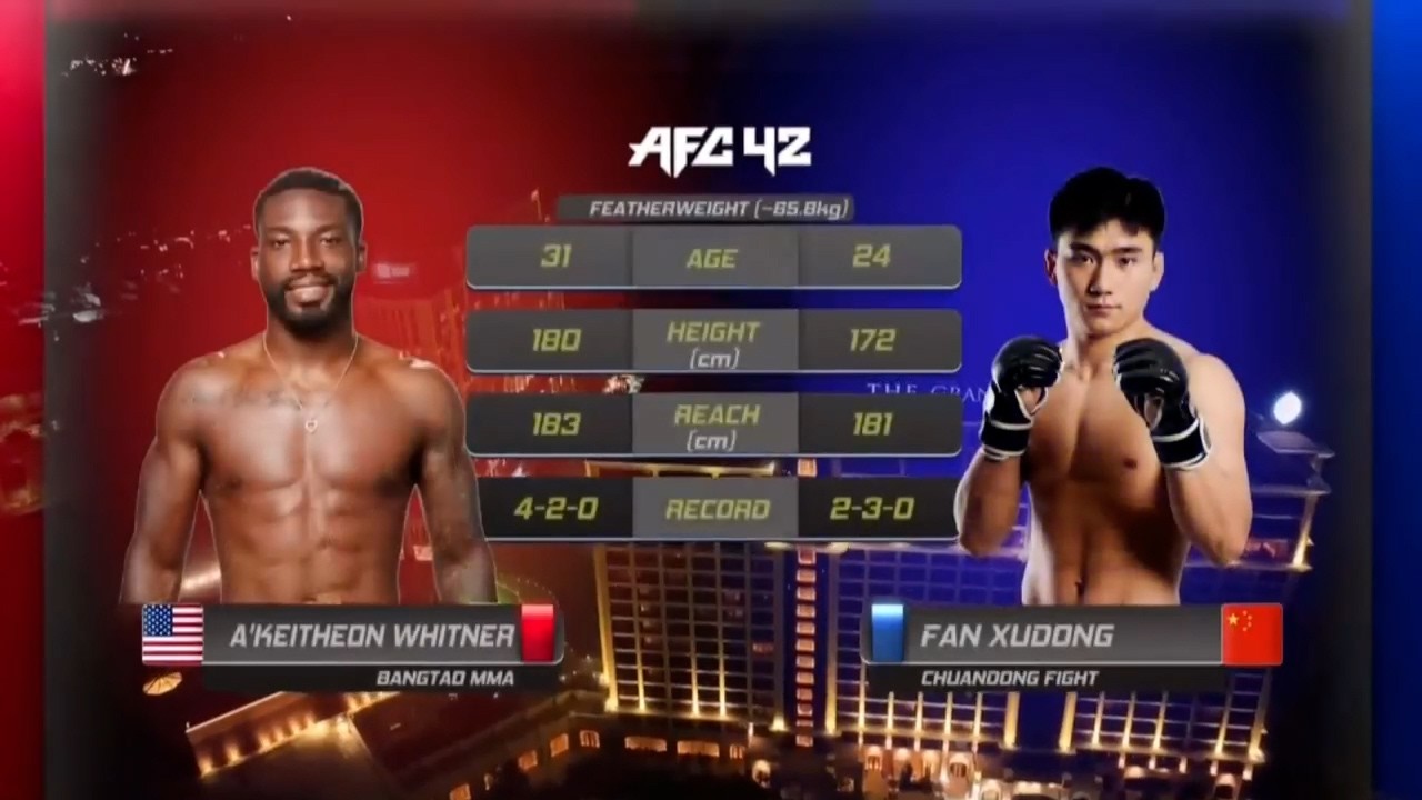 AFC42 제5경기 A'Keitheon Whitner vs Fan Xudong