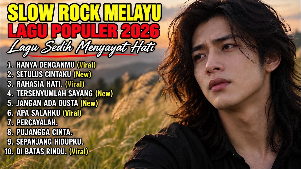 SLOW ROCK MELAYU TERBAIK 2026 / HANYA DENGANMU / Full Album Lagu Malaysia Menyayat Hati cover art