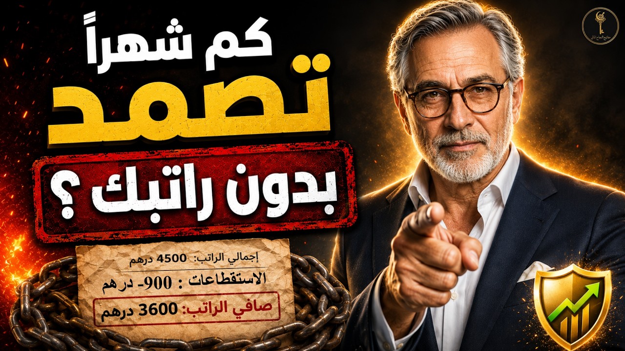 كم شهراً تصمد بدون راتبك؟ | 4 خطوات للأمان المالي الحقيقي cover art
