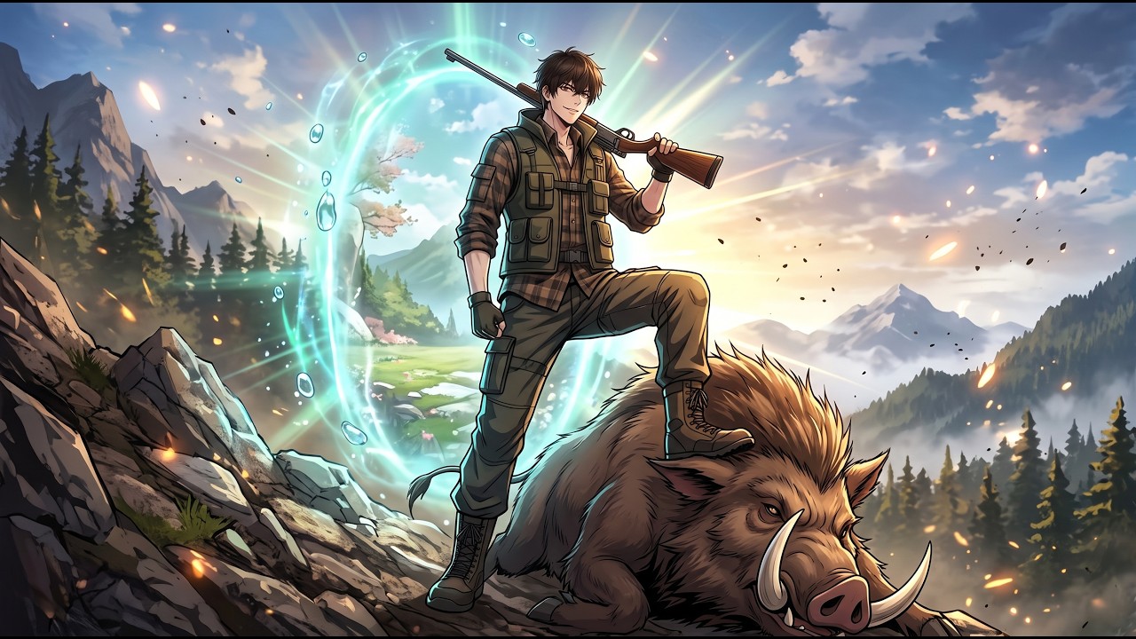 Spirit Spring Space +Mountain Hunt:One Shot Drops a 200lb Wild Boar,Whole Village Lines Up for Meat! cover art