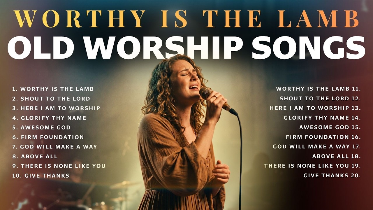 WORTHY Is The Lamb Seated on the THRONE 👑 Powerful Old Worship Songs with Lyrics from 80s & 90s cover art