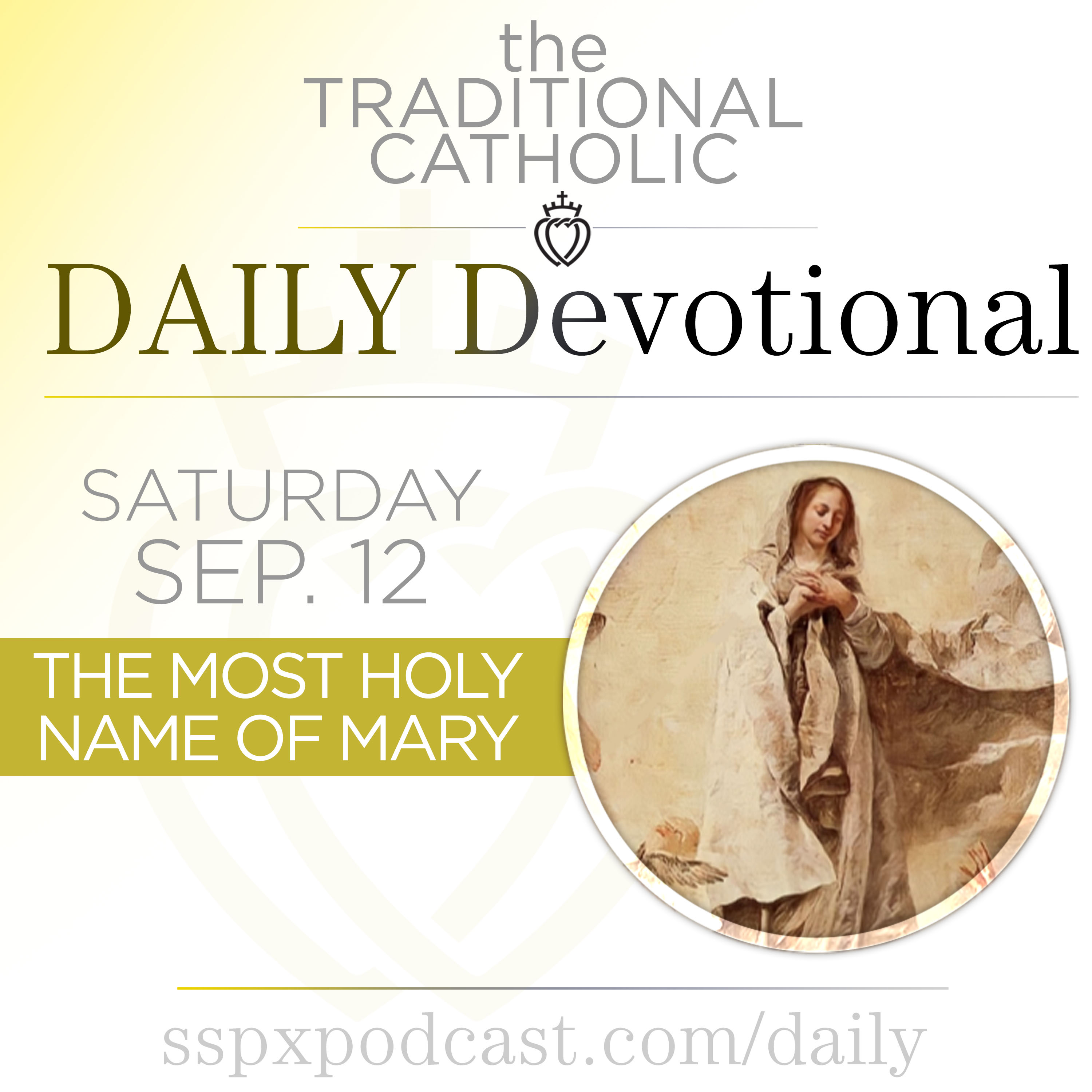 Sep 12 – Holy Name of Mary cover art