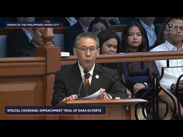 Prosecution presents offer of testimony for retired Sandiganbayan justice Amparo Cabotaje-Tang cover art