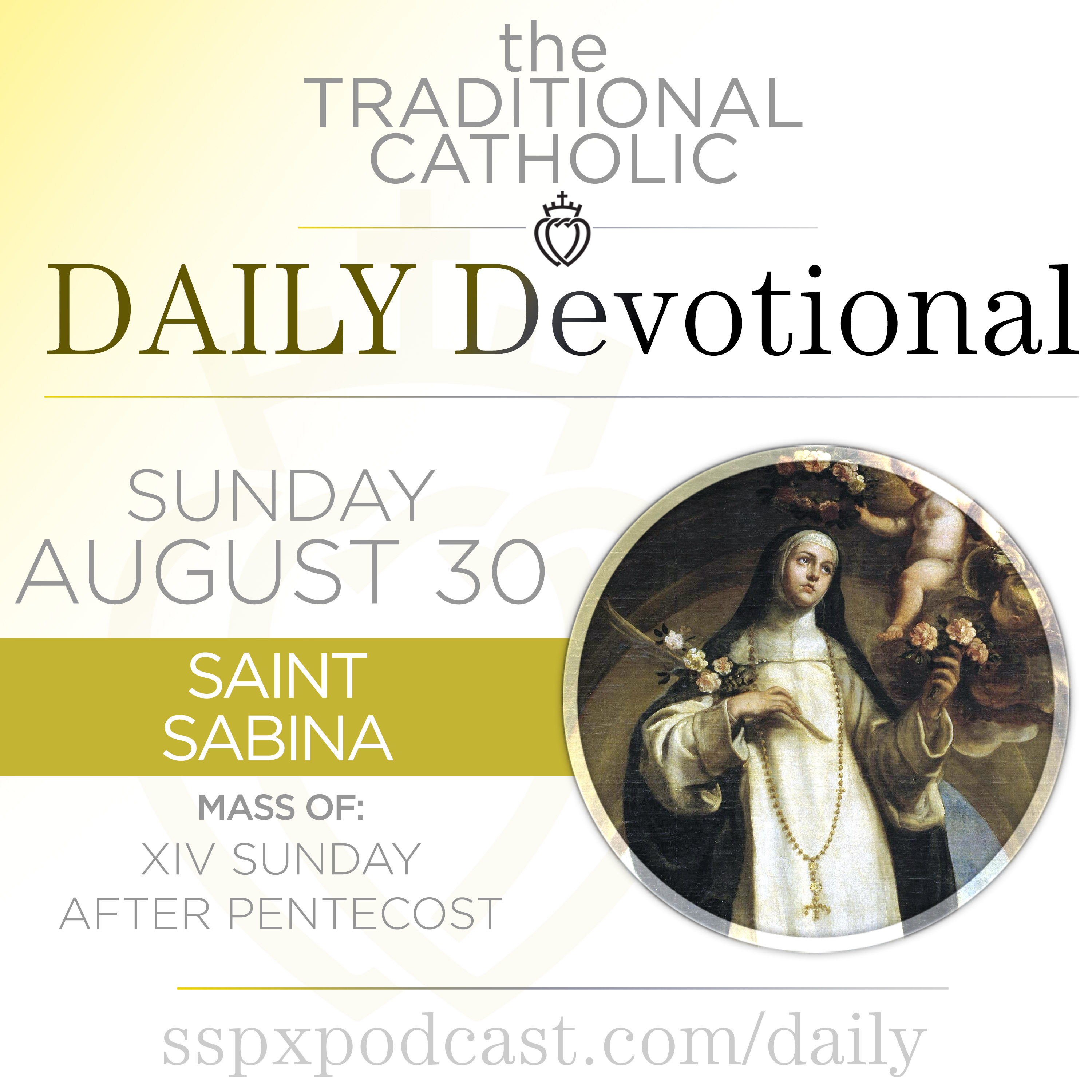Aug 30 – XIV Sun of Pentecost / S Rose of Lima cover art