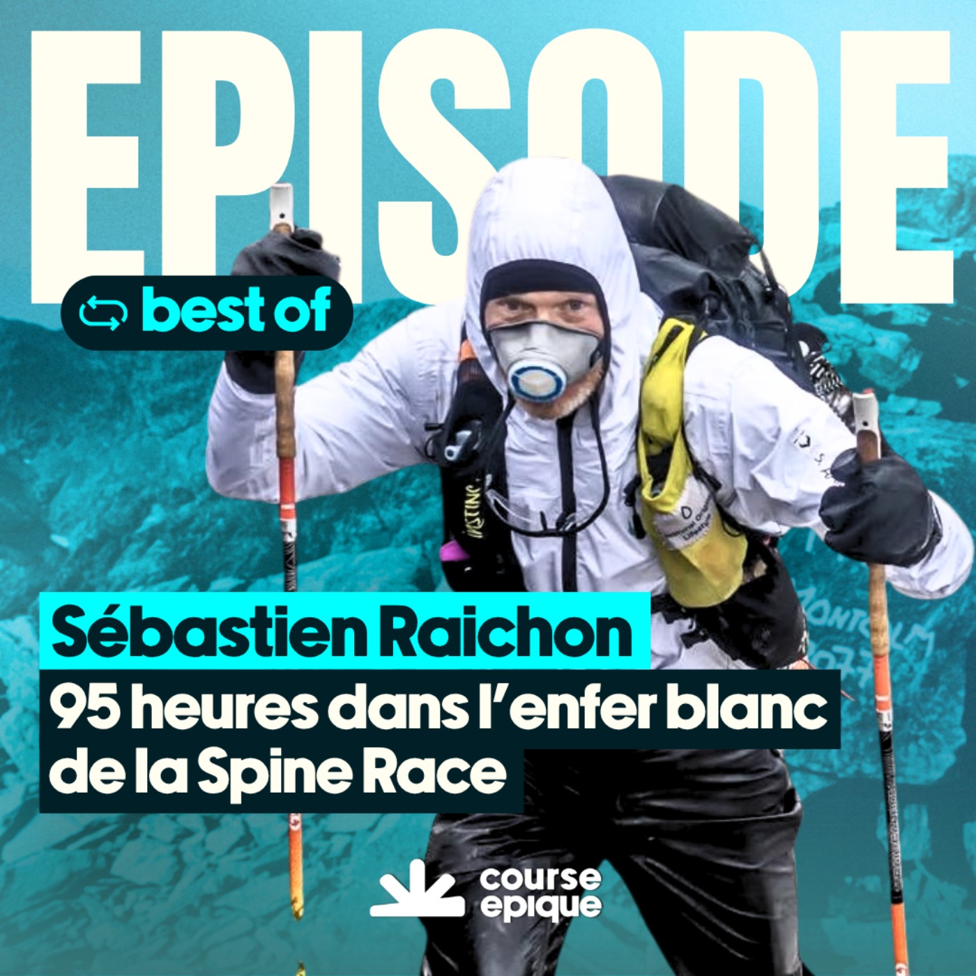 Sébastien Raichon, 95 heures dans l'enfer blanc de la Spine Race cover art