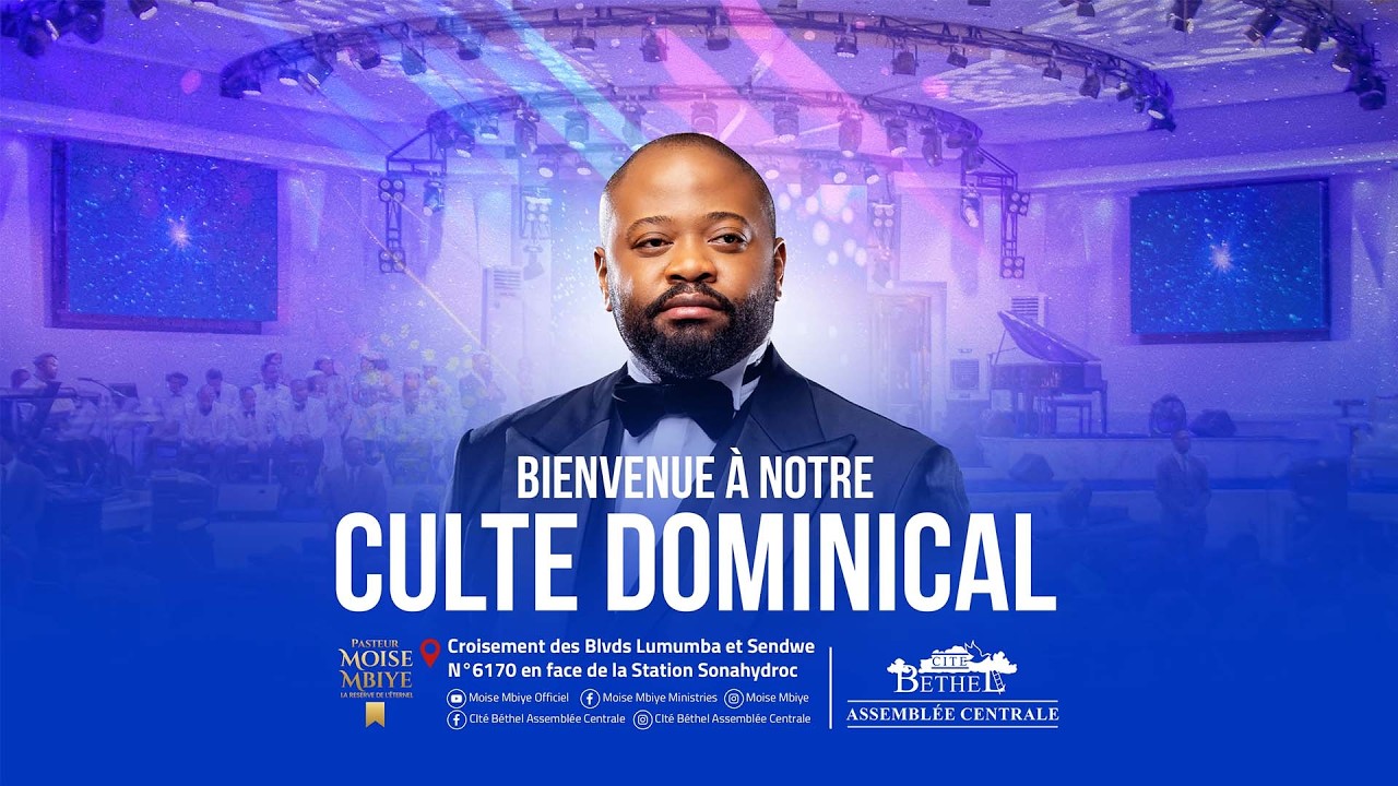 BIENVENUE À NOTRE PREMIER CULTE DOMICAL /DIMANCHE 06.09.2026/ AVEC LE PASTEUR MOISE MBIYE cover art