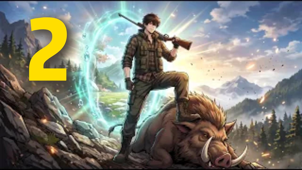 Spirit Spring Space +Mountain Hunt:One Shot Drops a200lb Wild Boar,Whole Village Lines Up for Meat!2 cover art