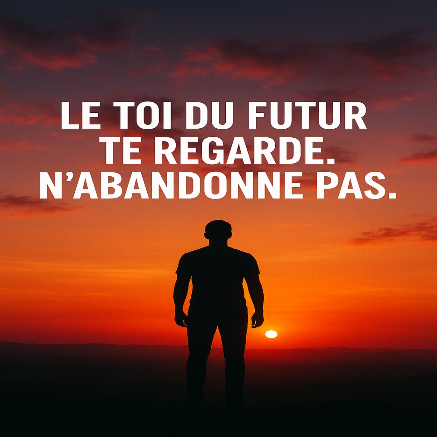 Le toi du futur te regarde. N’abandonne pas