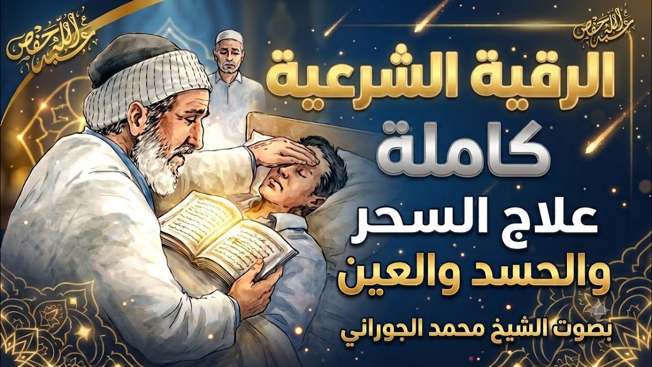 الرقية الشرعية أجمل صوت هادئ (للعين والحسد والسحر ) محمد  الجوراني بن يوسف العسقلاني 💚 cover art