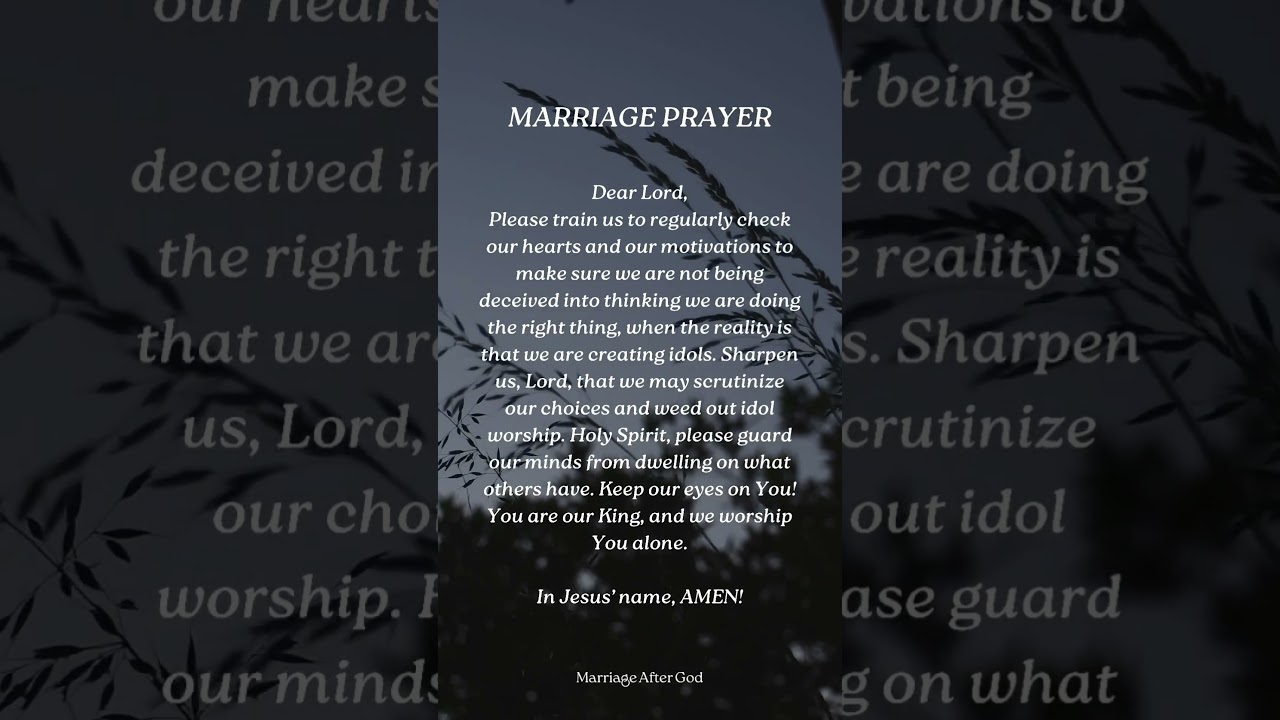 Marriage Prayer: Idolatry cover art