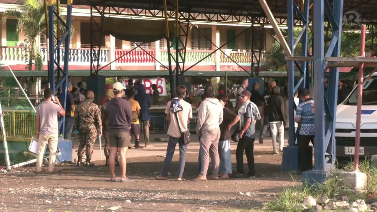 Scene before gunshots at Cotabato polling precinct cover art