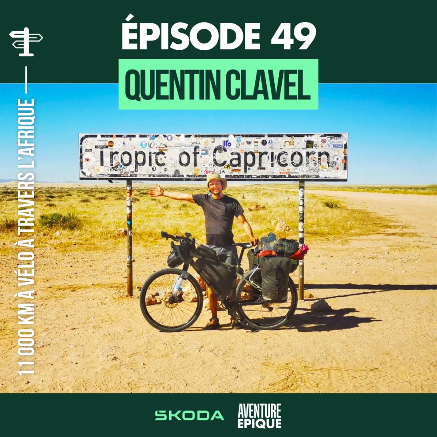 Course Epique présente Aventure - Quentin Clavel : 11 000 km à vélo pour traverser l'Afrique et trouver l'essentiel cover art
