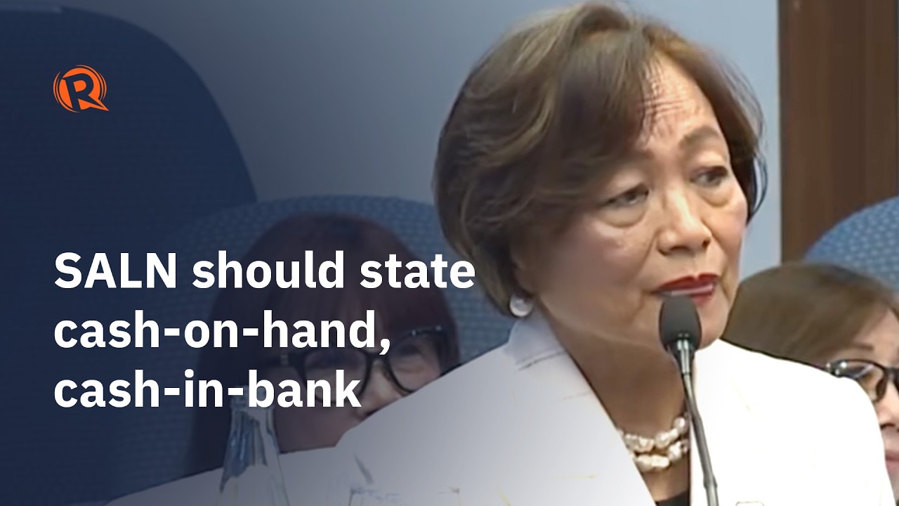 Retired Sandiganbayan justice says cash on hand, cash in bank should be specified in SALN cover art