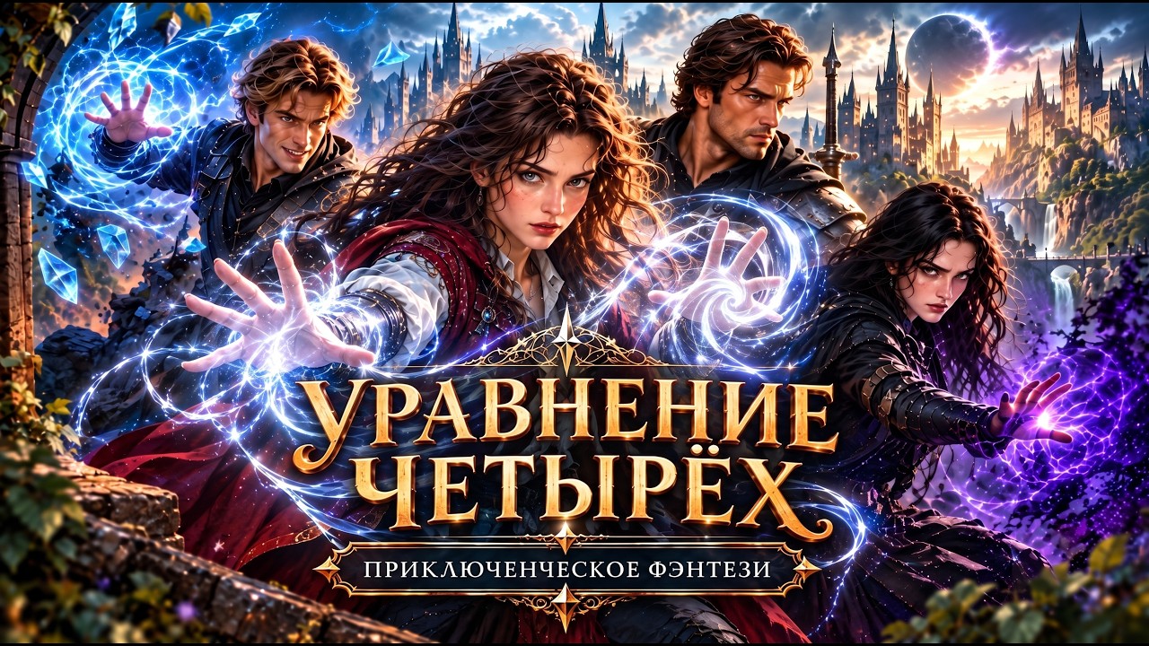 АУДИОКНИГА ПОЛНОСТЬЮ — УРАВНЕНИЕ ЧЕТЫРЁХ | ПРИКЛЮЧЕНЧЕСКОЕ ФЭНТЕЗИ cover art