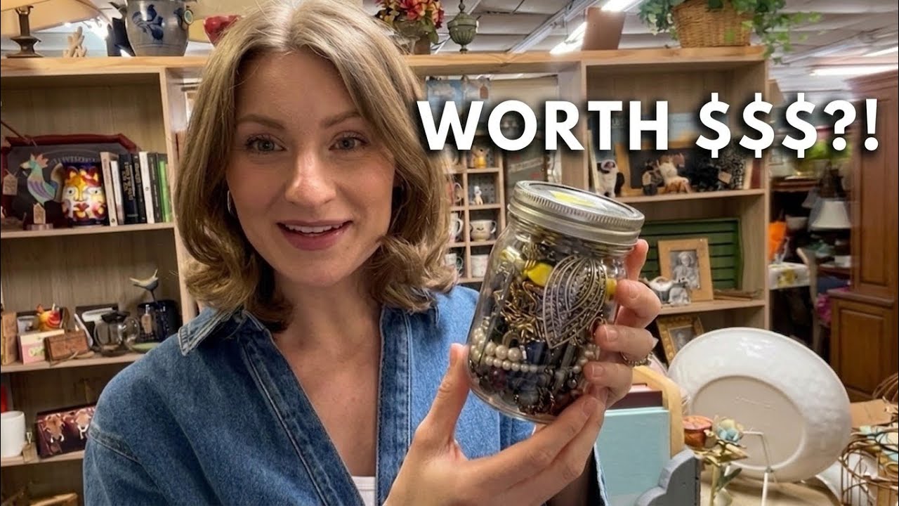 I Bought Every $16 Thrift Store Jewelry Jar... Found Sterling Silver! cover art