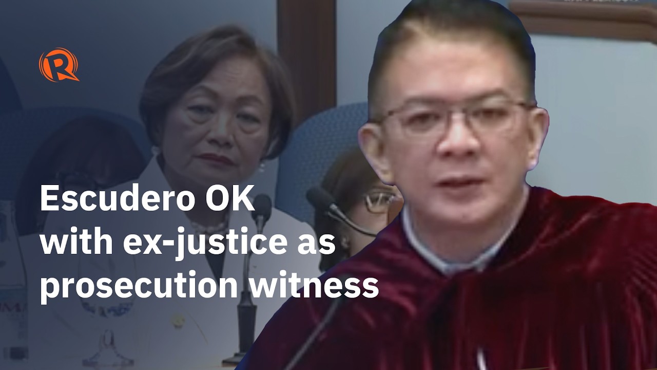 Escudero allows prosecution to present ex-Sandiganbayan justice as witness in impeachment trial cover art