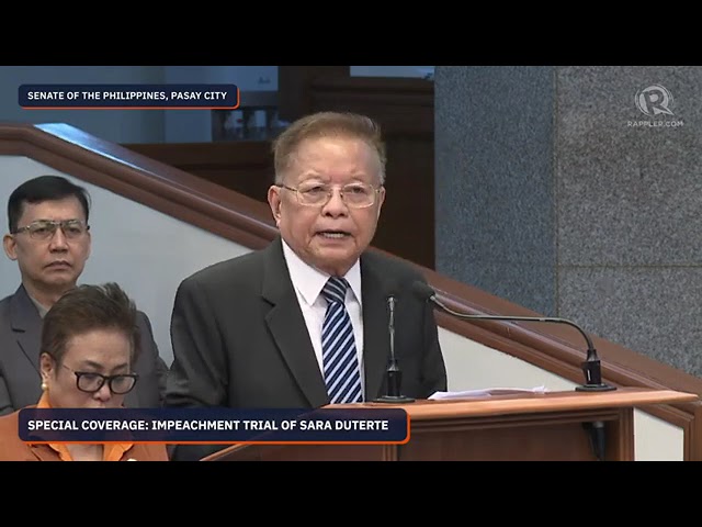 Puno: If conviction threshold of is fixed at 16 votes, Constitution should have explicitly said so cover art