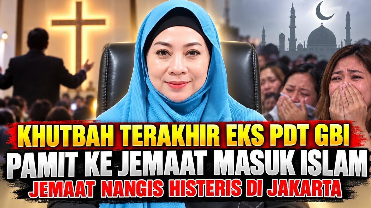 KHUTBAH TERAKHIR EKS PDT GBI PAMIT KE JEMAAT UNTUK MASUK ISLAM SMUA JEMAAT NANGIS HISTERIS cover art
