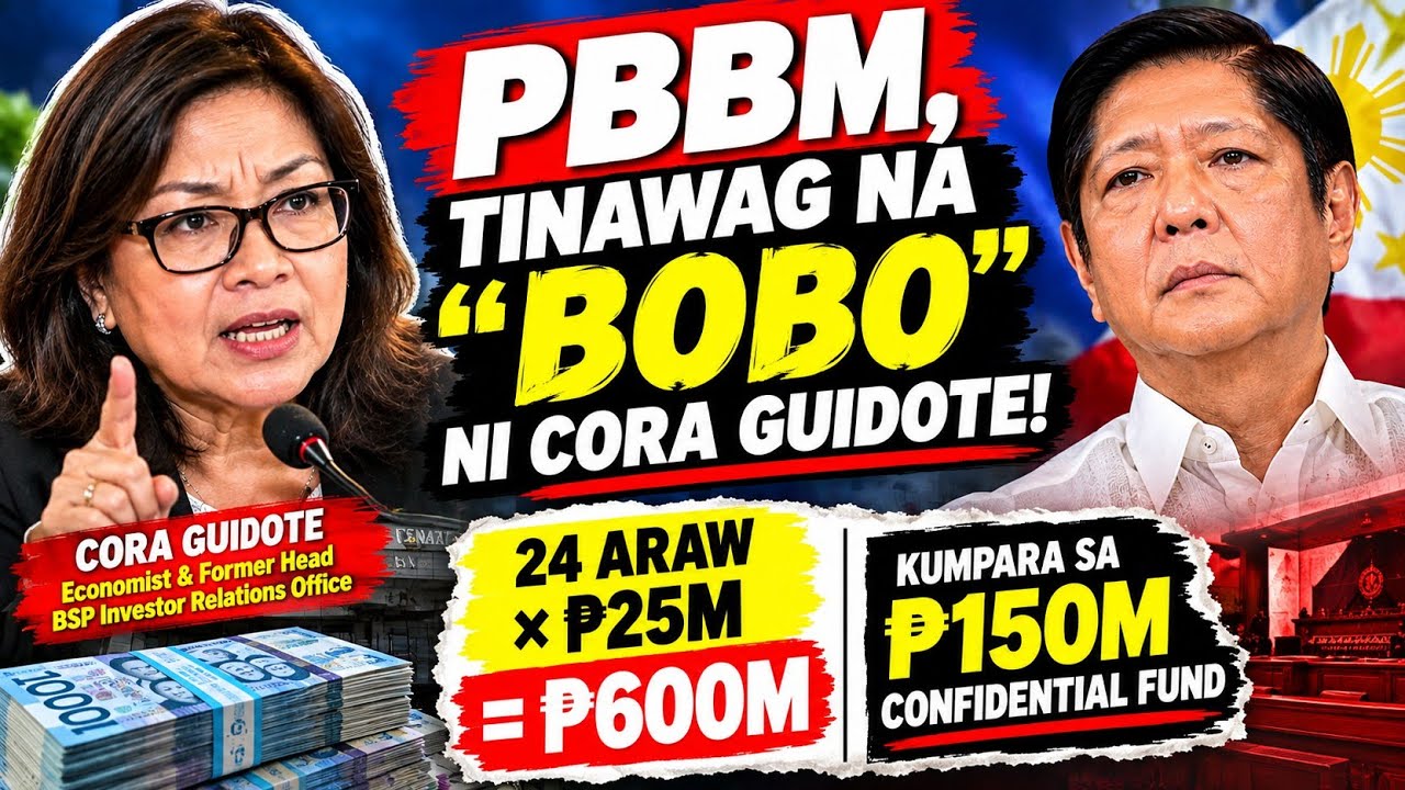 PBBM, TINAWAG NA “B*B*” NI CORA GUIDOTE! ₱600M GASTOS SA 24 ARAW? cover art