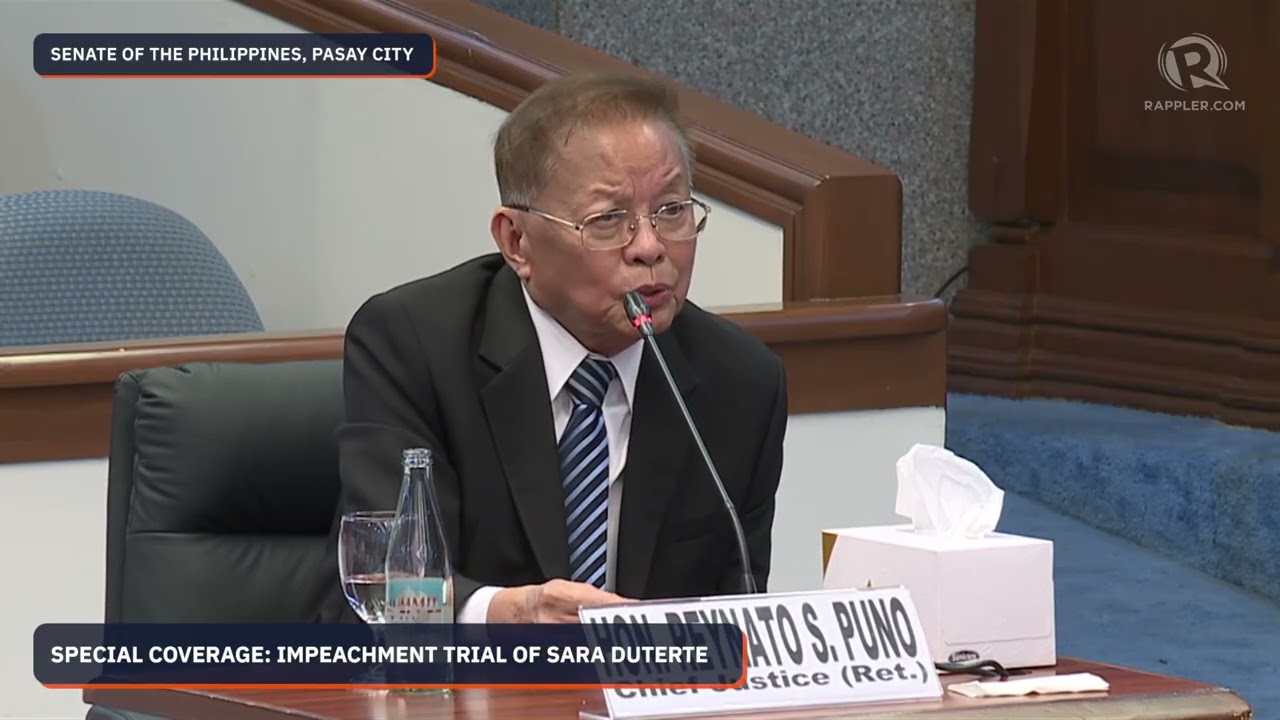 Ex-chief justice Puno: Impeachment court must look beyond literal reading of Constitution cover art