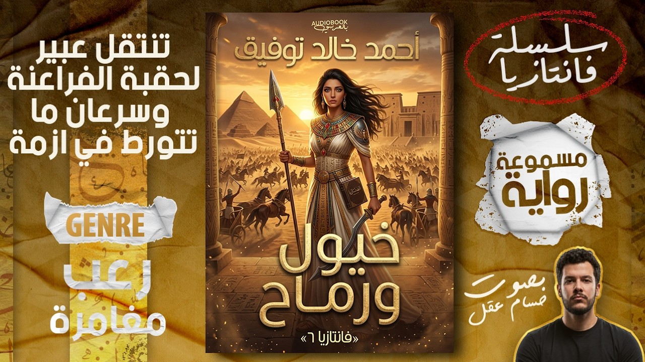 عبير تنتقل لحقبة الملك رعمسيس! | رواية مسموعة خيول ورماح - أحمد خالد توفيق (فانتازيا 6) cover art