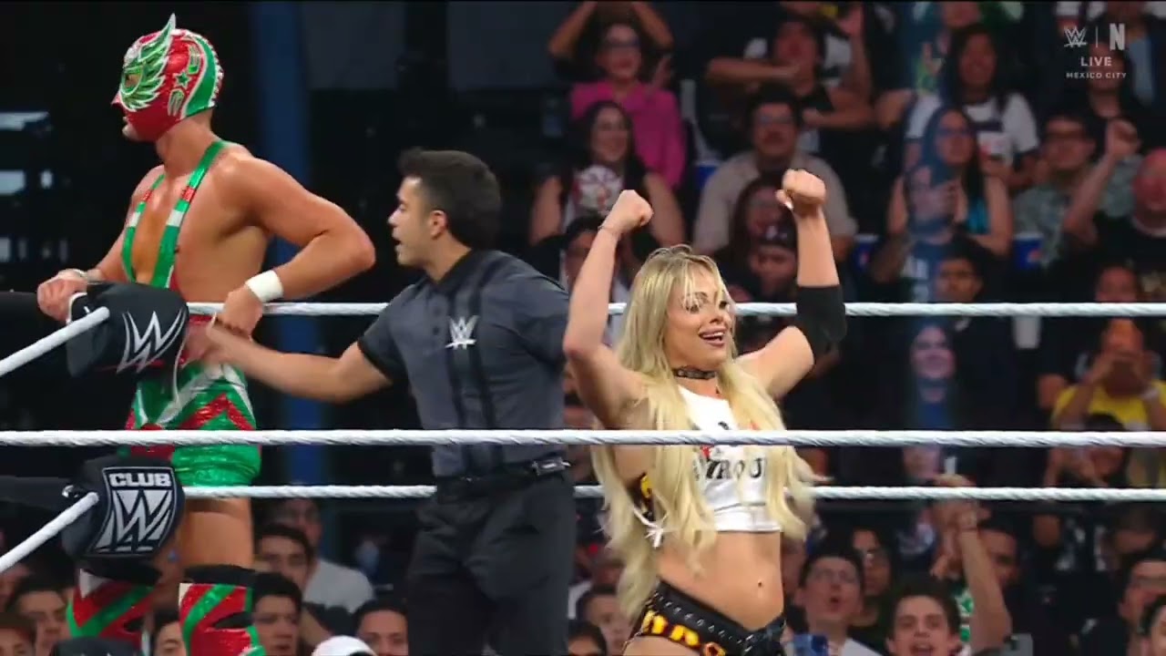 WWE RAW STEPHANIE VAQUER & EL GRANDE AMERICANO VS LIV MORGAN & DOMINIK MYSTERIO 09/14/26