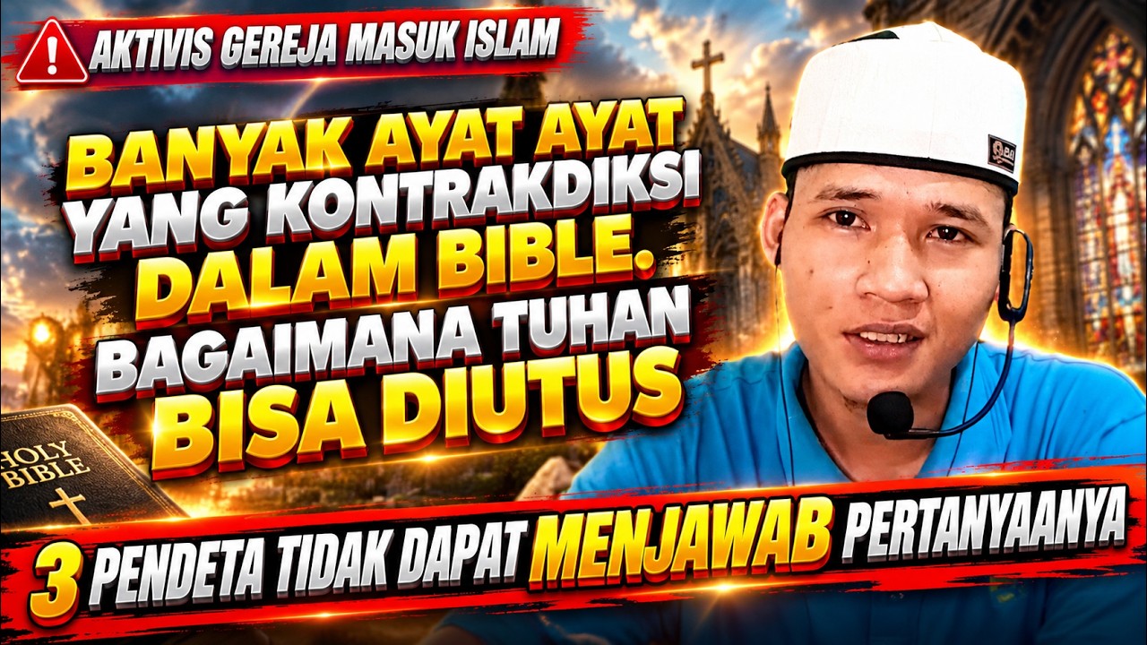 TIDAK DISANGKA, PELAYAN GEREJA MASUK ISLAM‼️ 3 PENDETA TAK BISA MENJAWAB PERTANYAAN NYA cover art