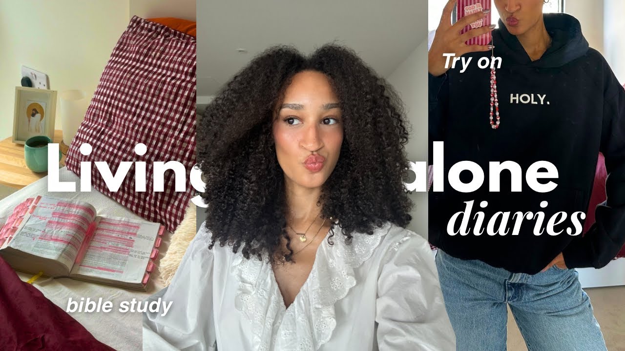 Living Alone Diaries | Life with Jesus 🤍 Bible study, DIY lash fail, clothing try on & more cover art