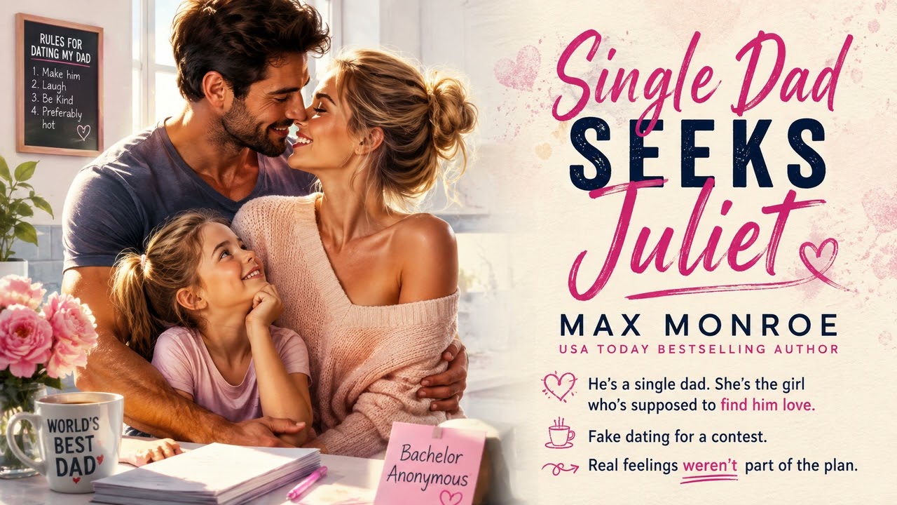 Single Dad Seeks Juliet by Max Monroe | Enemies to Lovers Romance Audiobook cover art