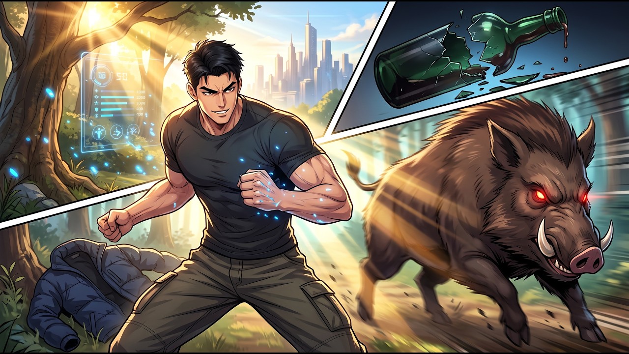 Reborn After Beating My Wife & Losing Everything to Drink—Now I Hunt Wild Boar to Save My Family cover art