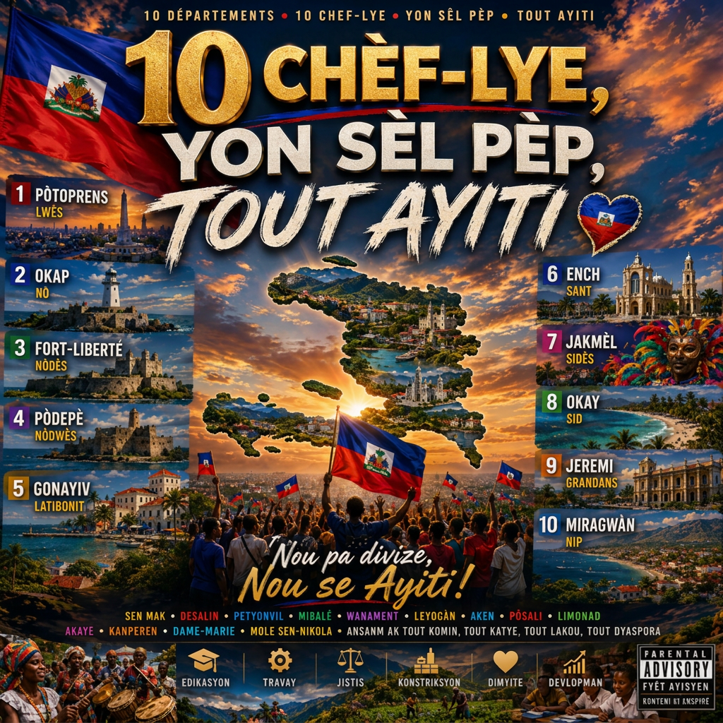 10 CHÈF-LYE, YON SÈL PÈP, TOUT AYITI cover art
